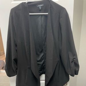 Torrid black quarter sleeve blazer